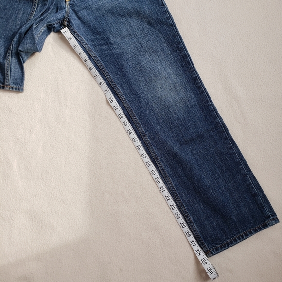 Men's Slim Straight 100% Cotton Blue Jeans - Picture 11 of 11